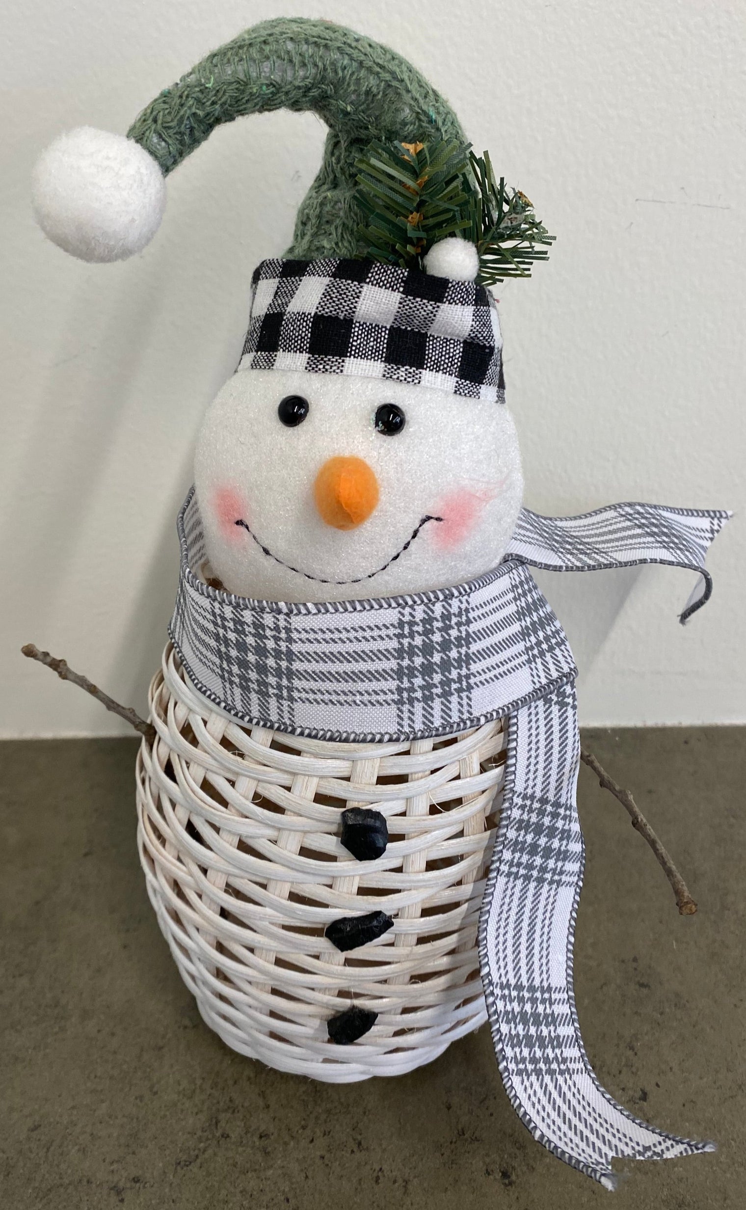 Woven Light-Up Snowman