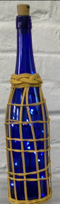 Lighted Wine Bottle