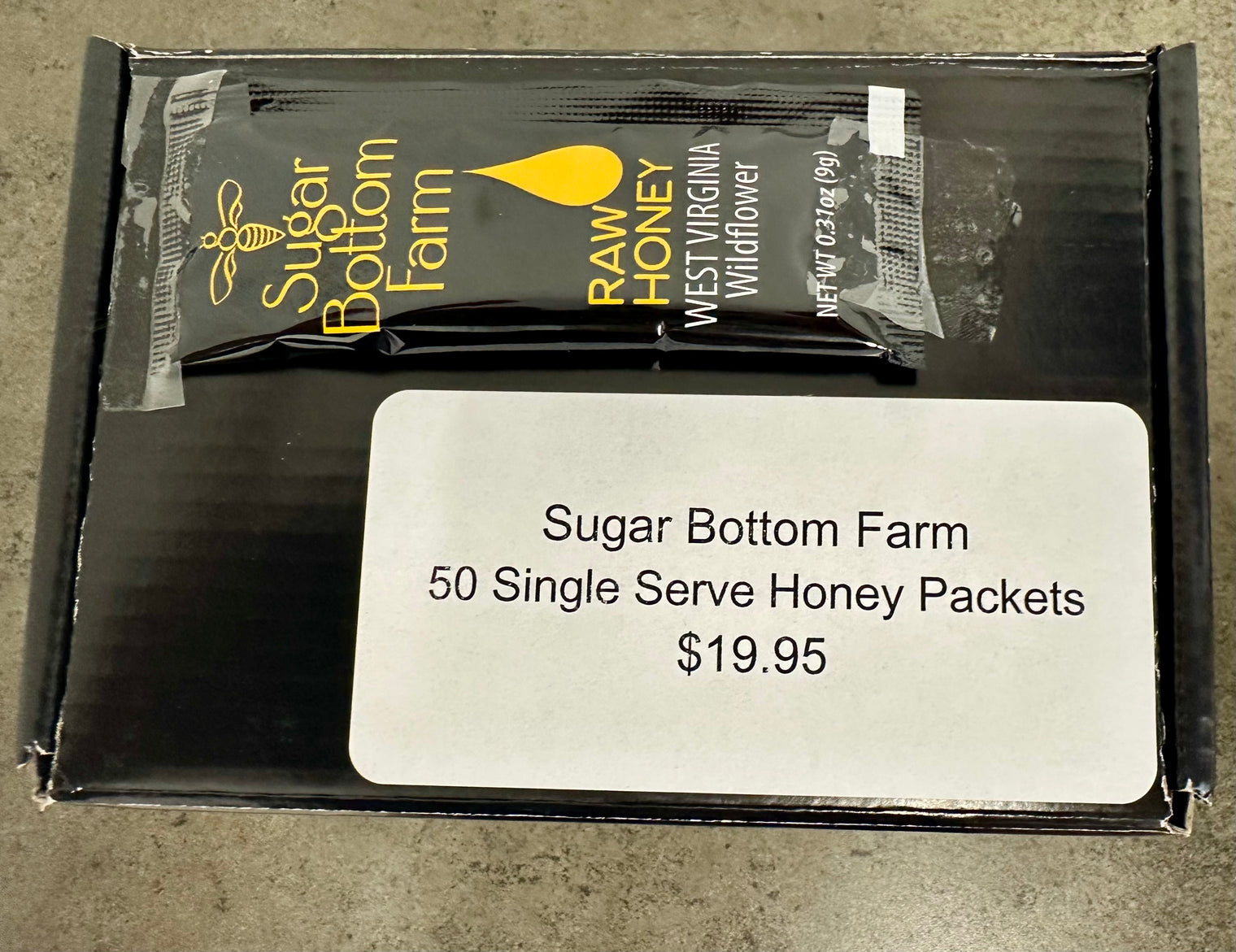 Box of 50 Single Serving Honey Sachets