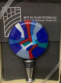 Fused Glass Bottle Stopper