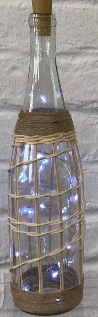 Lighted Wine Bottle