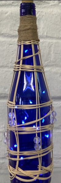 Lighted Wine Bottle