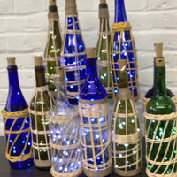 Lighted Wine Bottle