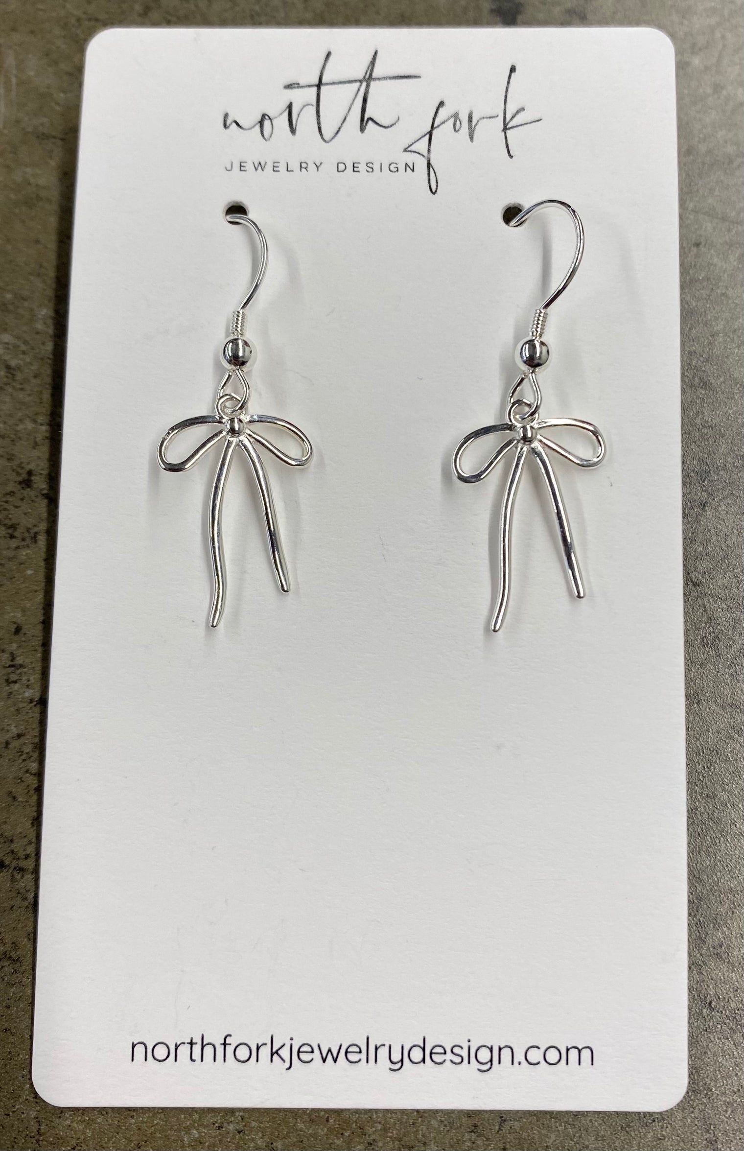 Sterling Silver Bow Earrings