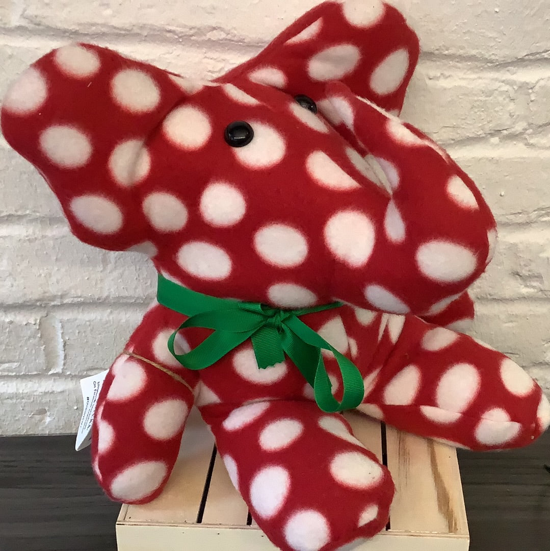 Polka Dot Stuffed Elephant