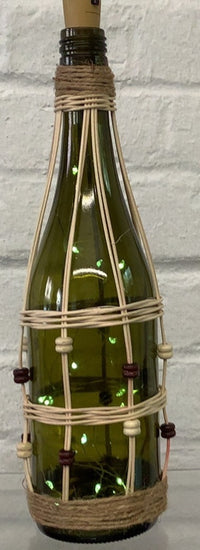 Lighted Wine Bottle