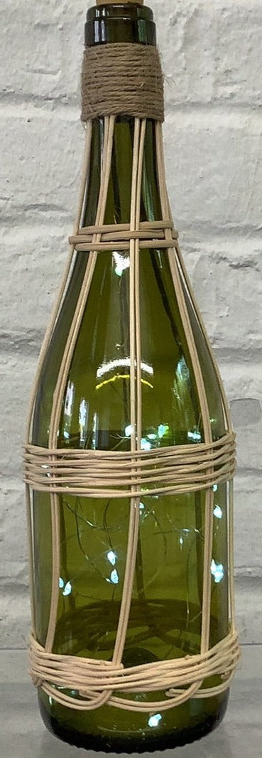 Lighted Wine Bottle