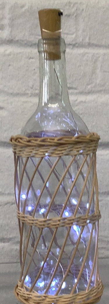 Lighted Wine Bottle