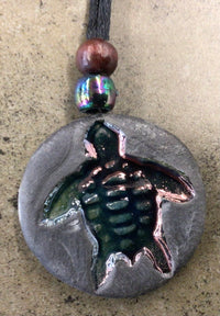 Raku Pendant Necklace