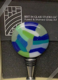 Fused Glass Bottle Stopper