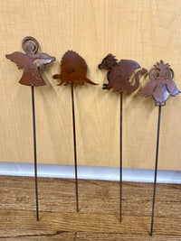 Mini Metal Garden Stakes