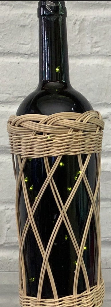 Lighted Wine Bottle