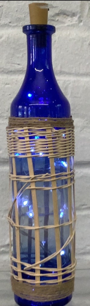 Lighted Wine Bottle