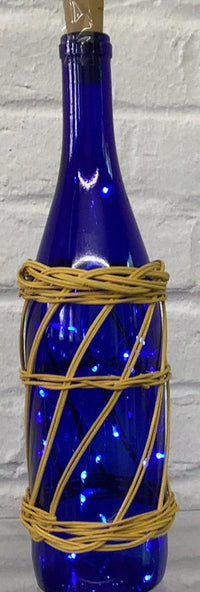 Lighted Wine Bottle