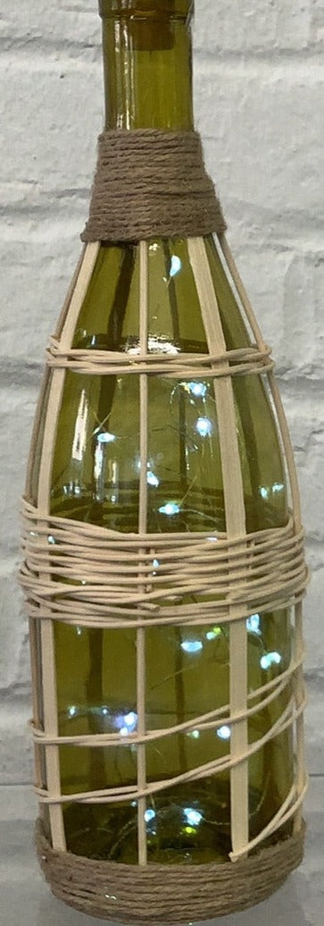 Lighted Wine Bottle