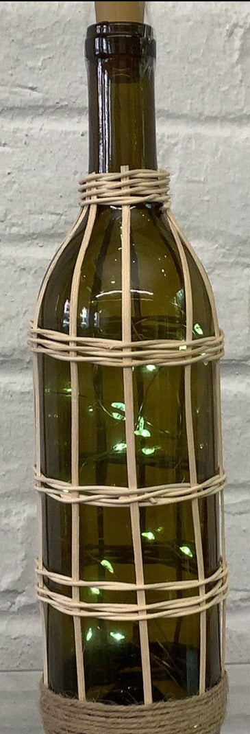 Lighted Wine Bottle