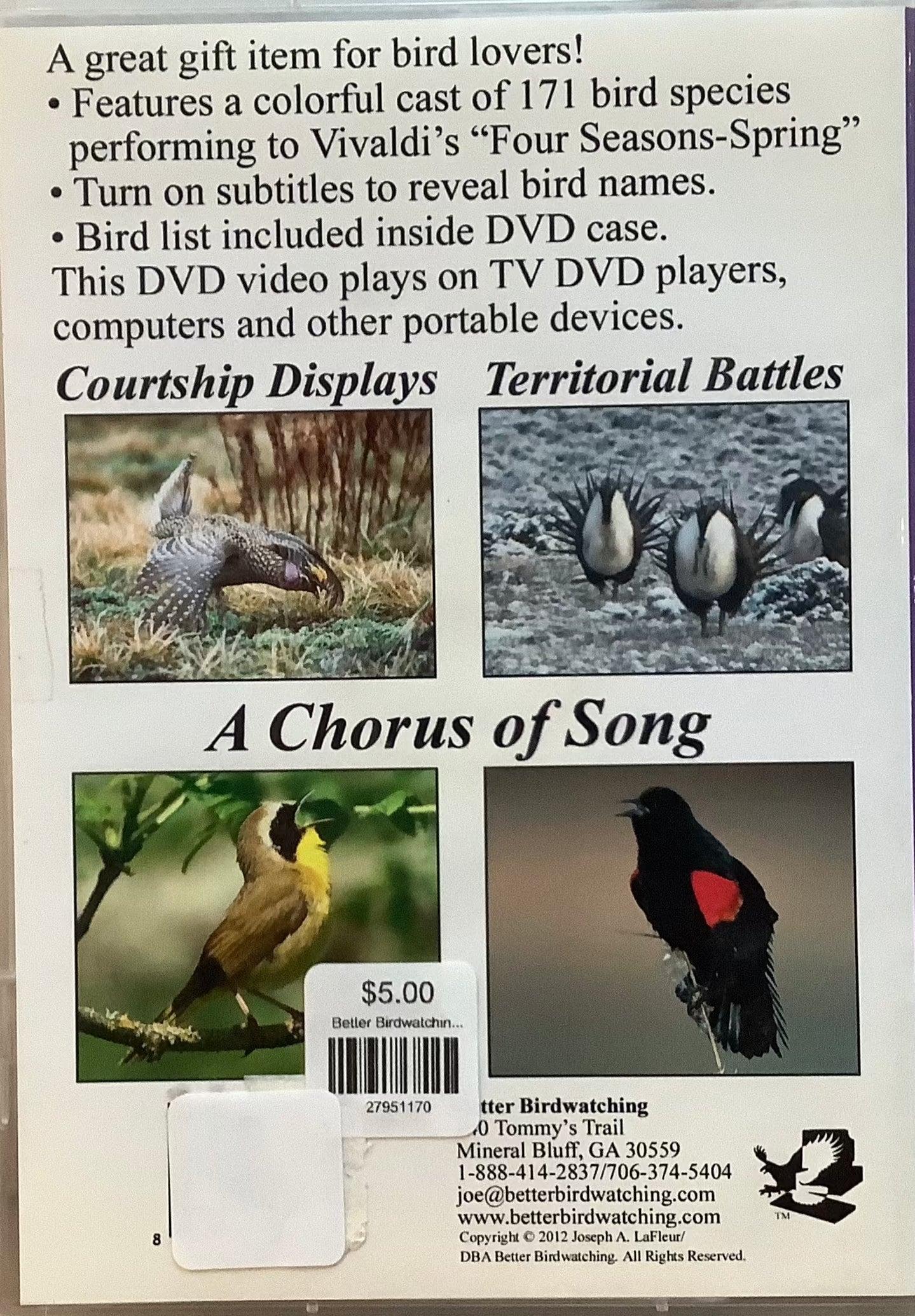 Better Birdwatching DVD Presents Harbingers of Spring