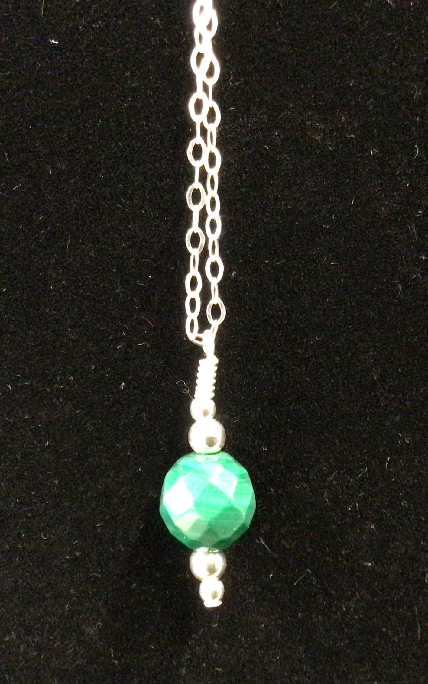 Malachite Sterling Silver Necklace