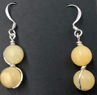 Yellow Jade Earrings