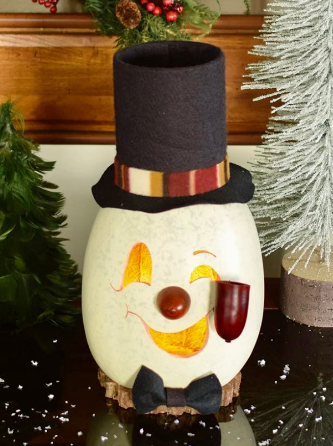 Clyde - Medium Lit Snowman Head