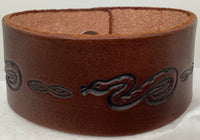 Leather Wristband Snap Bracelet