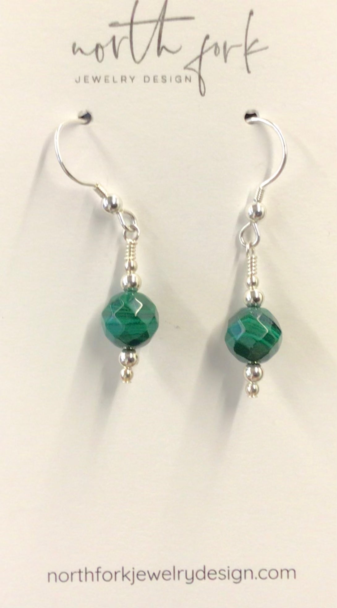 Malachite Sterling Silver Earrings