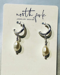 Pearl Huggies Earrings