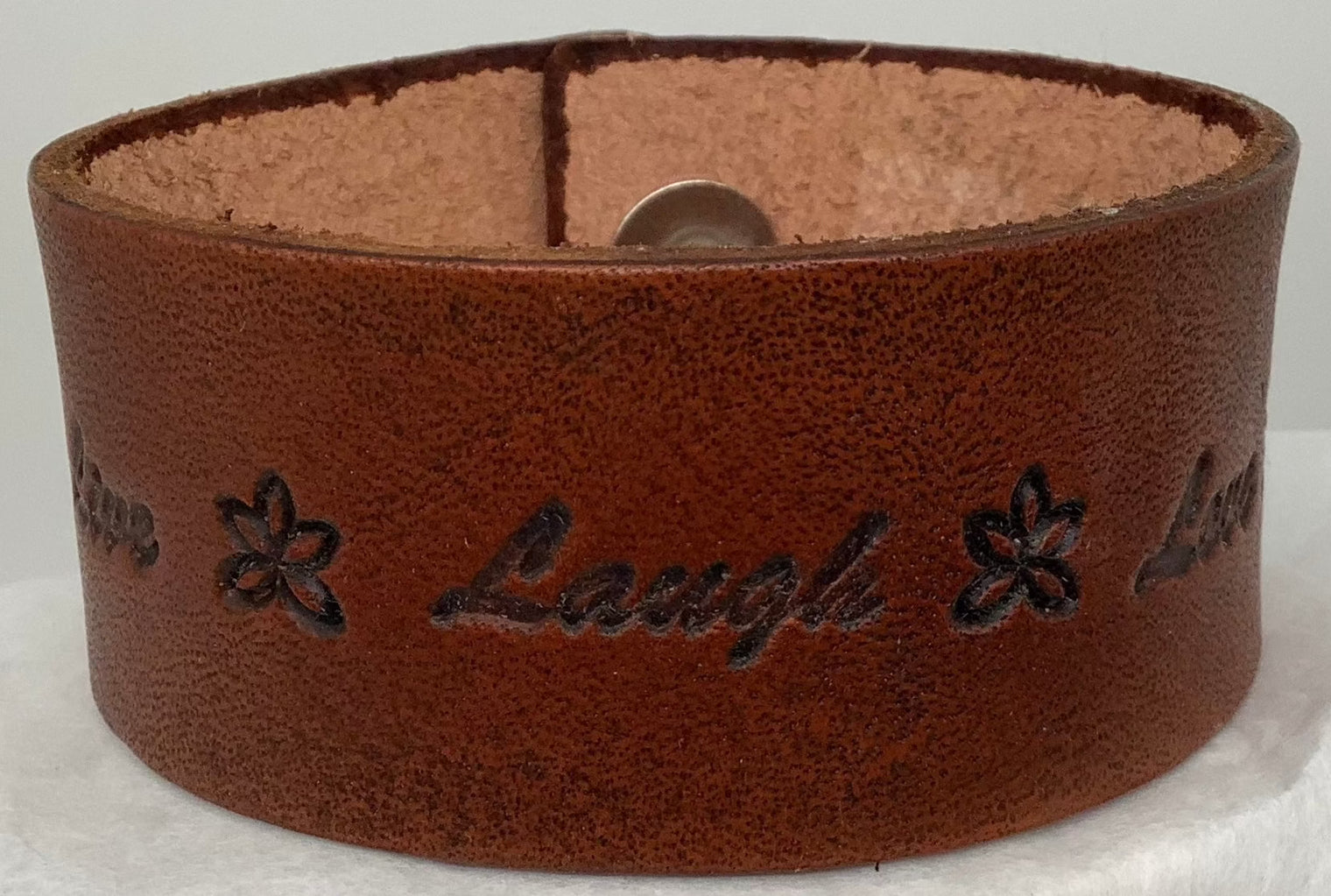 Leather Wristband Snap Bracelet