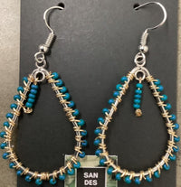 Beaded Tear Drop Earrings