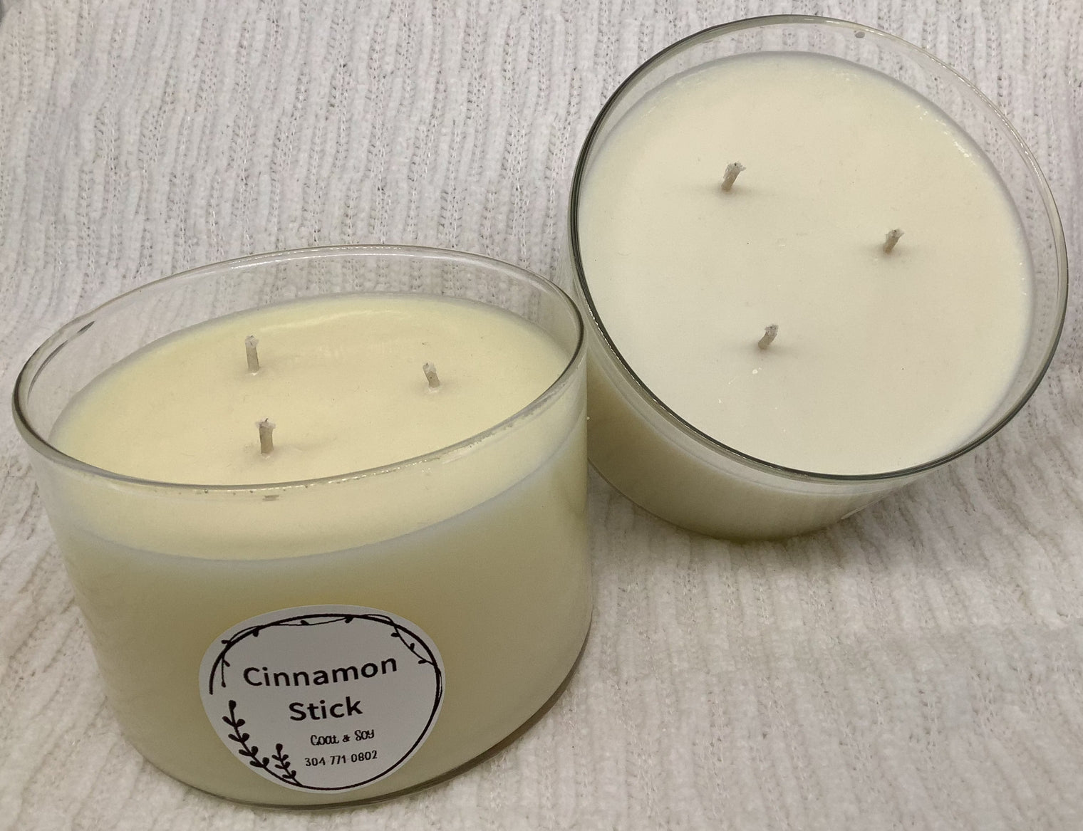 Three-Wick Soy Candle Jars