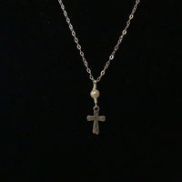 Sterling Silver Small Cross Necklace