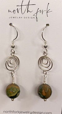 Rhyolite/Sterling Silver Earrings