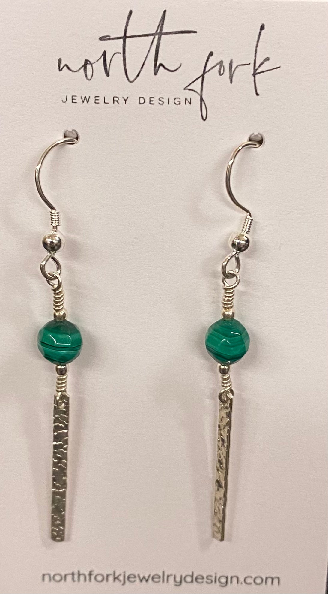 Malachite/Sterling Silver Earrings