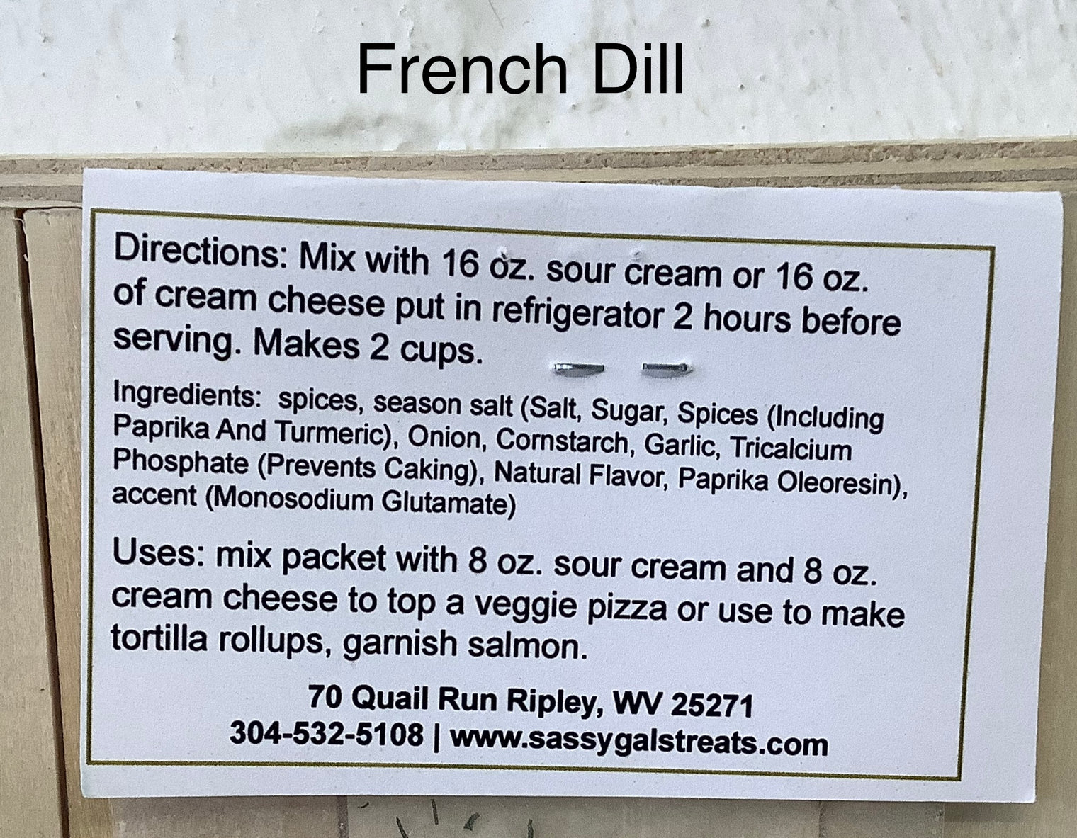 Gourmet Dip Mixes