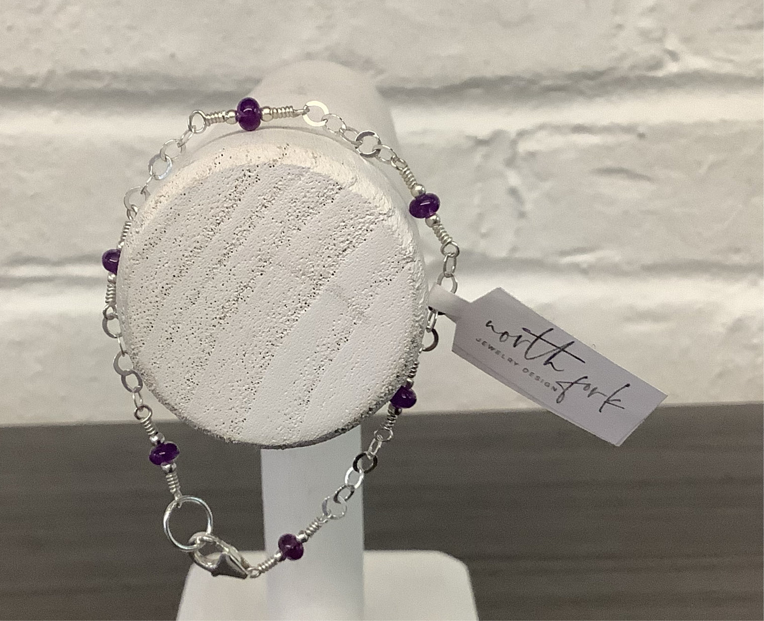 Amethyst & Sterling Silver Bracelet