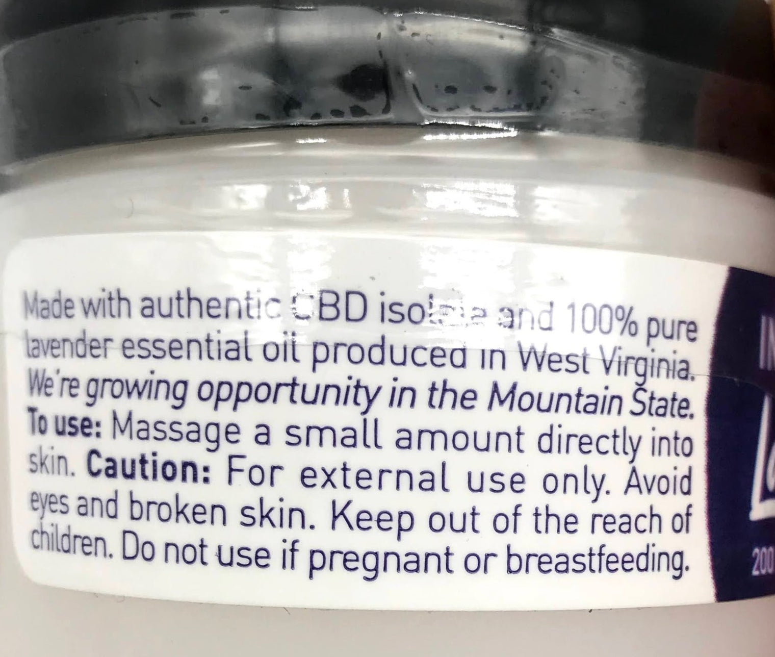 Intensive CBD Lavender Body Cream - 1 oz