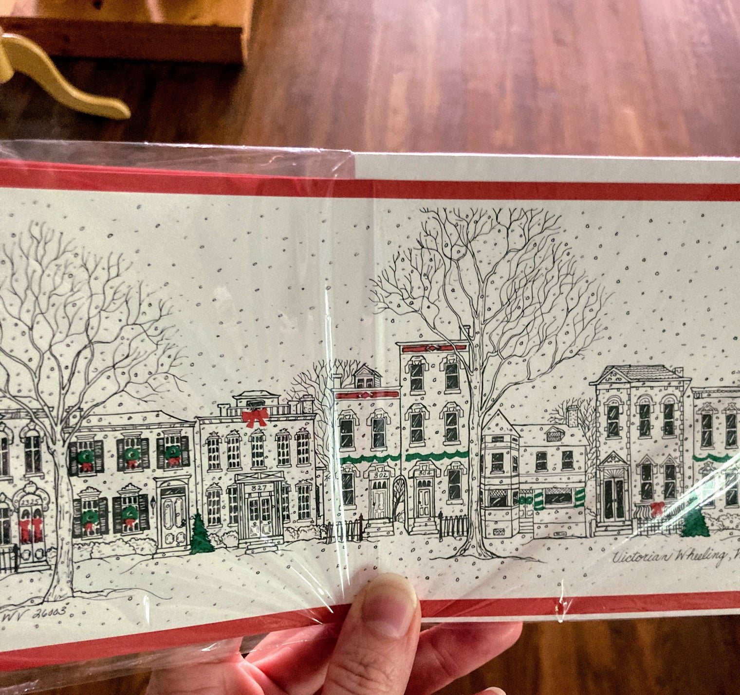 6pk Victorian Whg Christmas Card