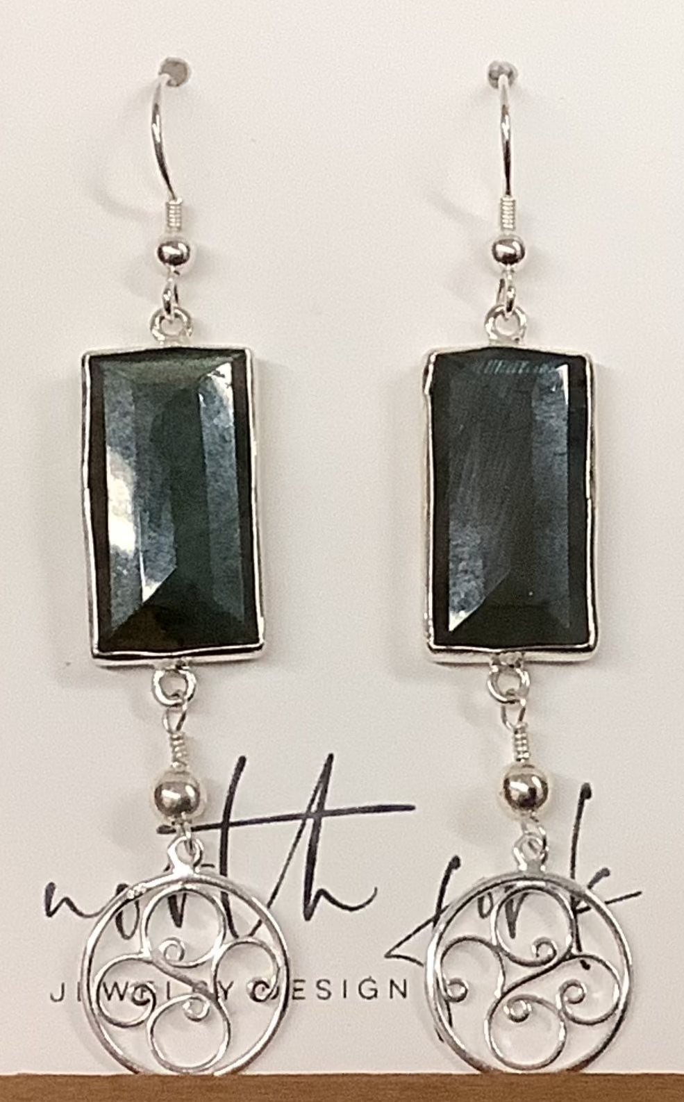 Labradorite Filagree Earrings