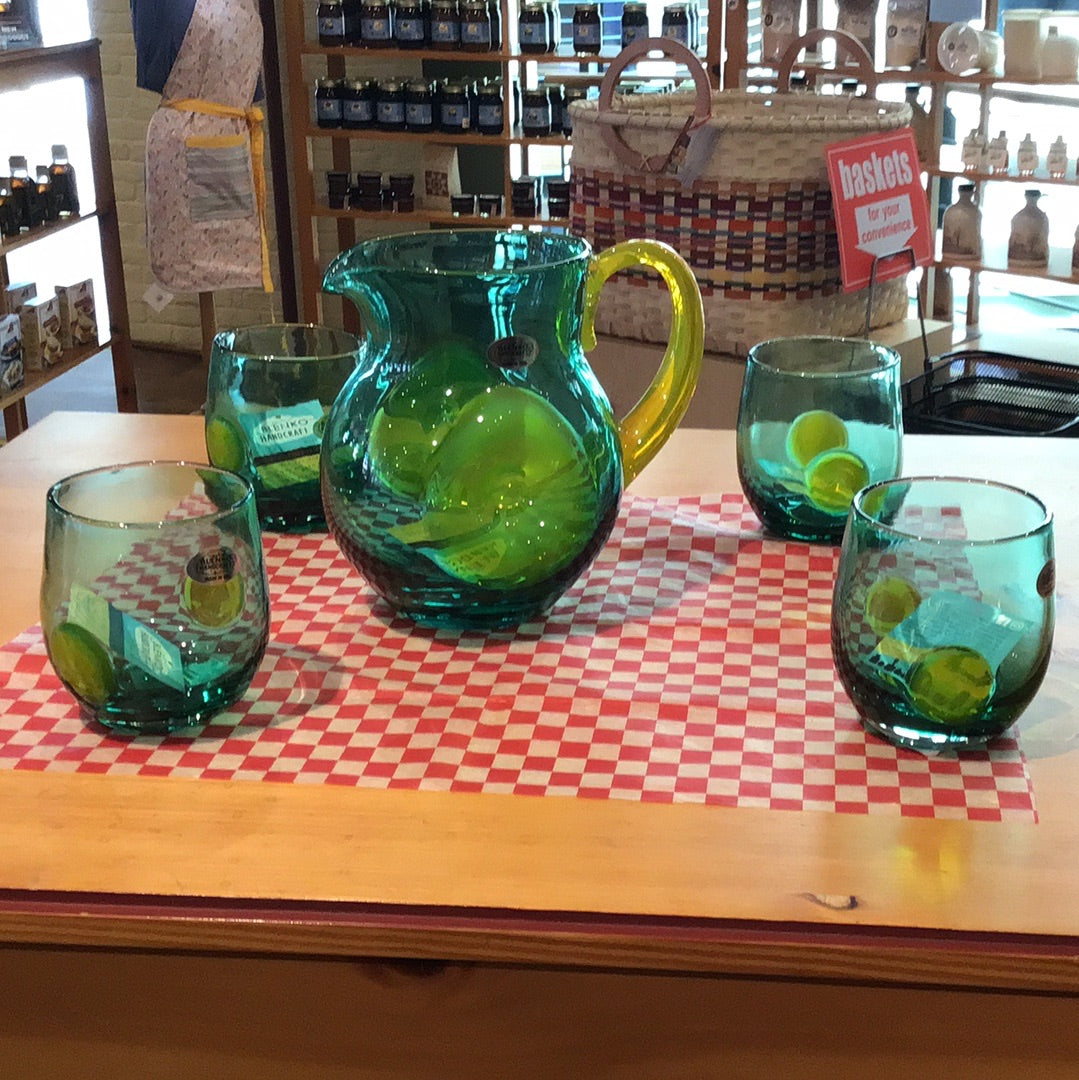 4 Glass + Pitcher Set