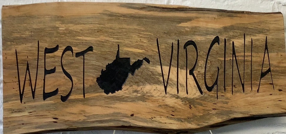 WV Live Edge Plaque