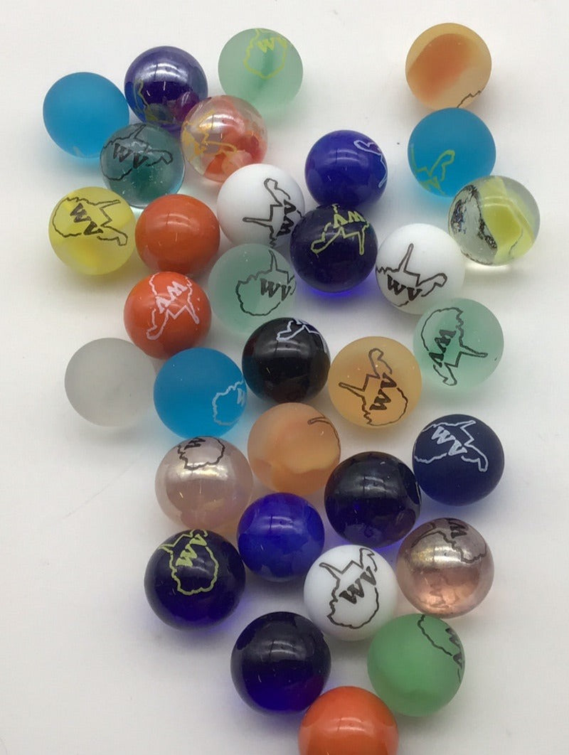 WV Stamped Marbles - Assorted Colors